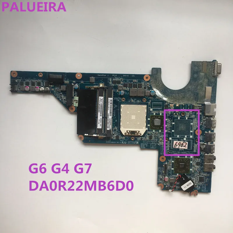 PALUBEIRA 638856-001 DA0R22MB6D0/D0 подходит для hp Pavilion G6 G4 G7 Материнская плата ноутбука протестированная Рабочая