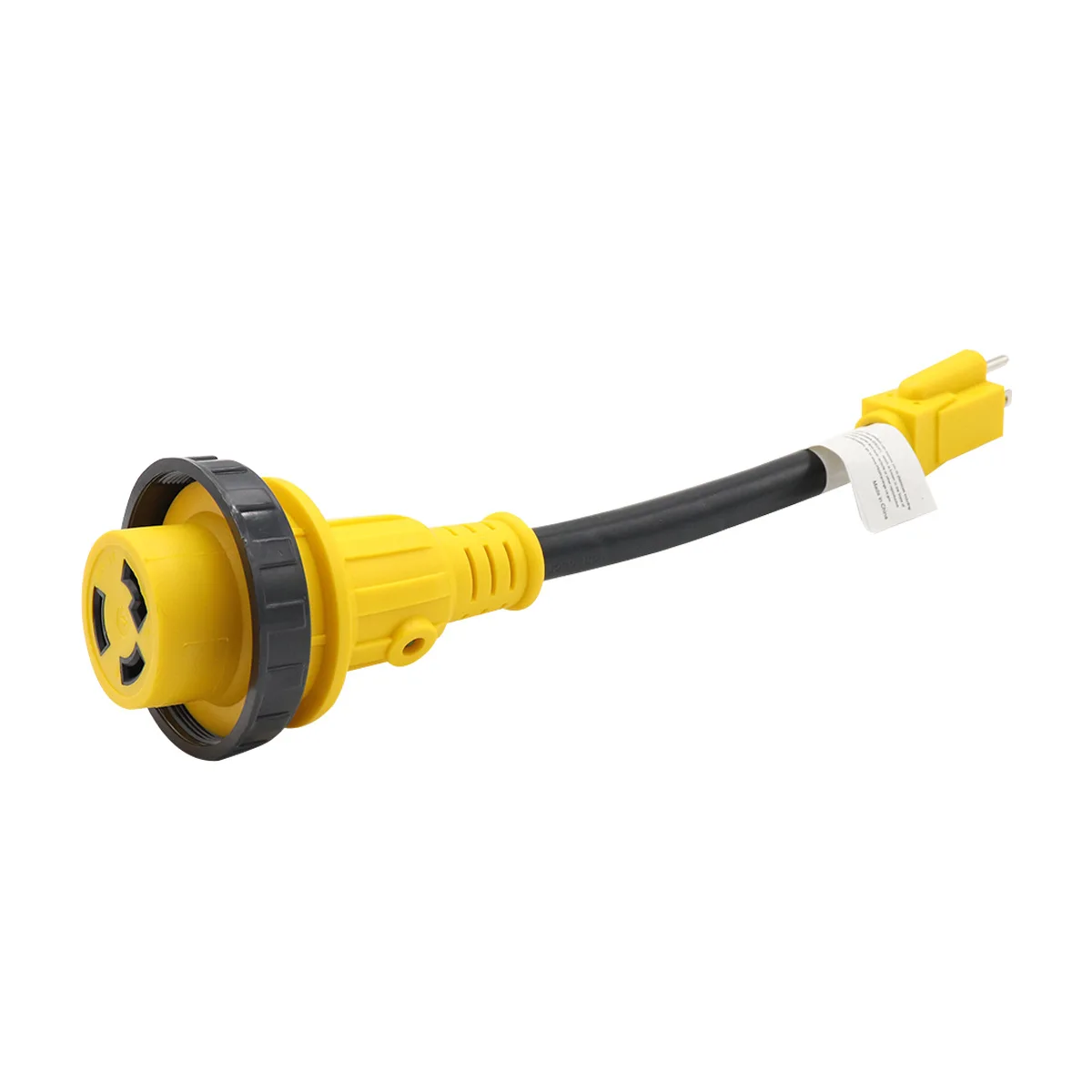 

US Marine 15 Amp Male To 30 Amp Female Converter Cable 125v Shore Power Pigtail Boat Adapter Accessories LED Light Waterproof