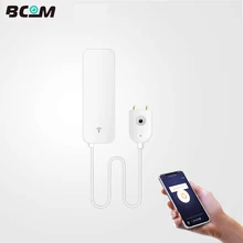 Bcom Wifi Water Leakage Sensor Detector Overflow Flood Leakage Alerts Remote Monitor Leak Notifications for Security System