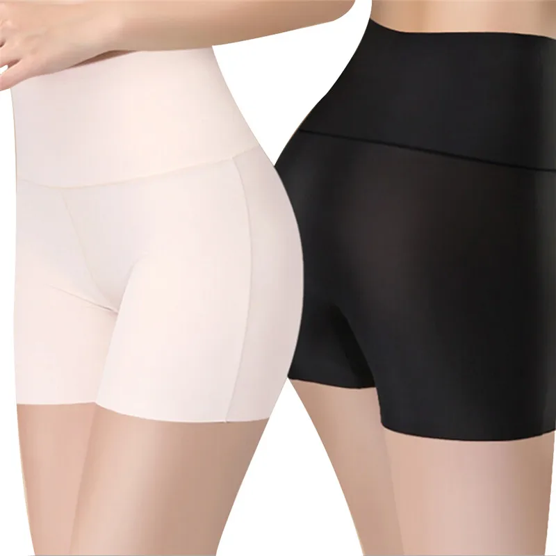 New Women Seamless Safety Pants Ice Silk  Shorts Boxer Breathable Briefs Panties Ice Silk Safety Underwear Pants