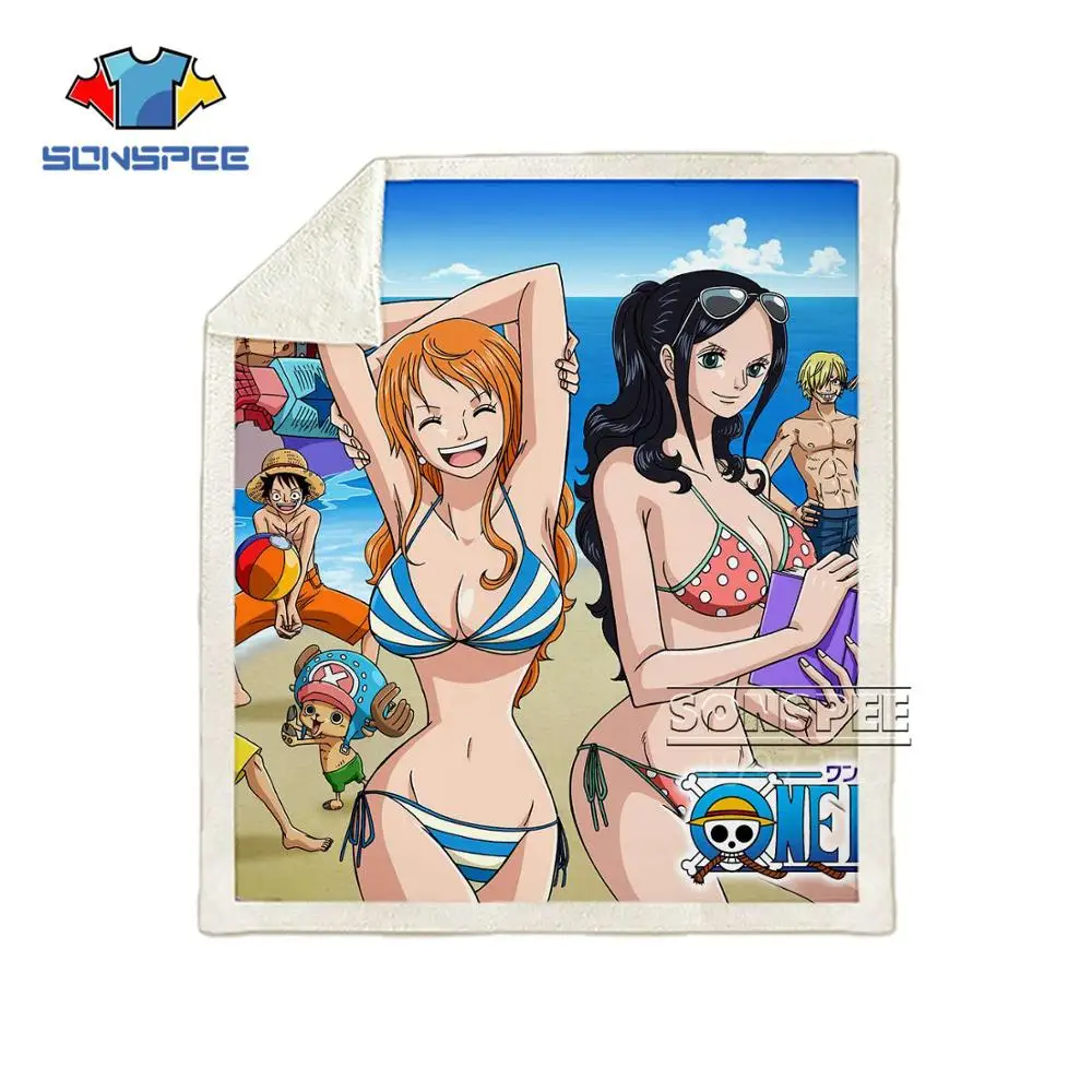SONSPEE, цельное одеяло Nami Nico · Robin Harajuku для детей и взрослых с 3D принтом, теплое покрывало для дивана, осенняя кровать для путешествий, отдыха, K176