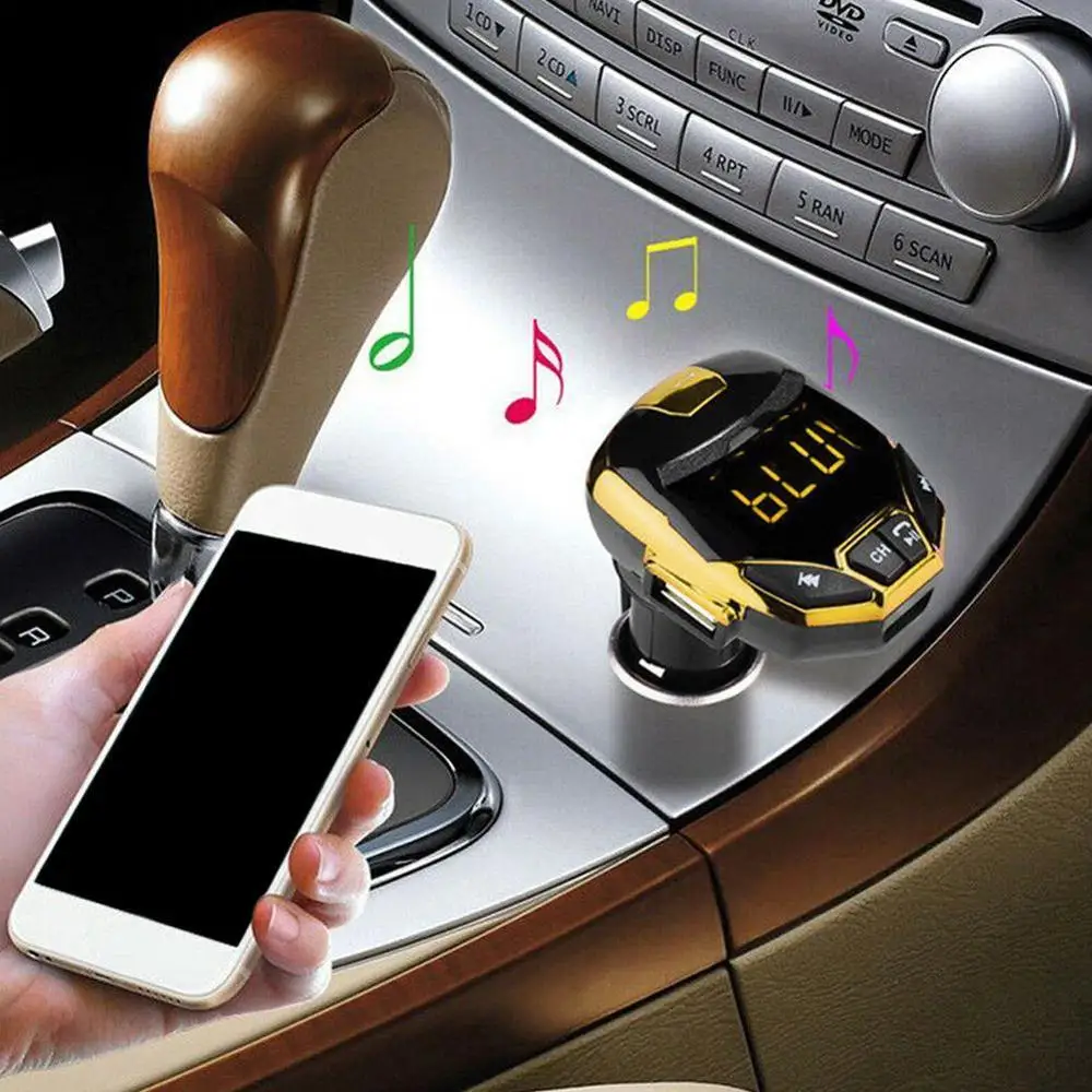 TF карта fm-передатчик модулятор USB беспроводной Bluetooth lcd автомобильный комплект MP3 плеер SD Пульт дистанционного управления Автомобильная электроника пластиковая Поддержка MP3/WMA