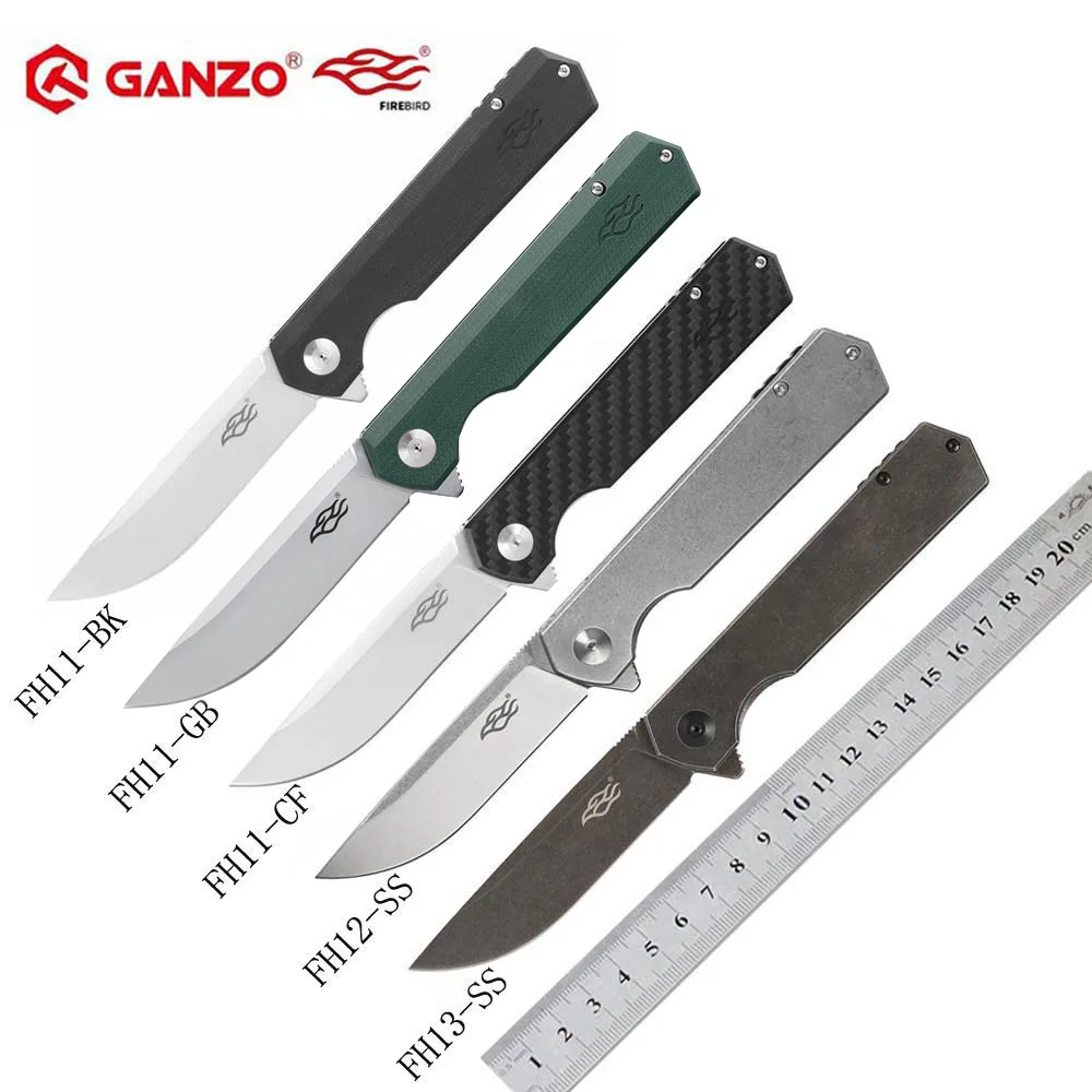 Ganzo Firebird FH11 FH12 SS FH13 60HRC D2 лезвие G10 или ручка из углеродного волокна складной нож