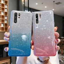 Блестящий чехол для huawei P30 Lite P20 Pro mate 20 Pro P20Pro P30Pro P 30 mate 20 мягкий градиентный Роскошный розовый чехол для телефона