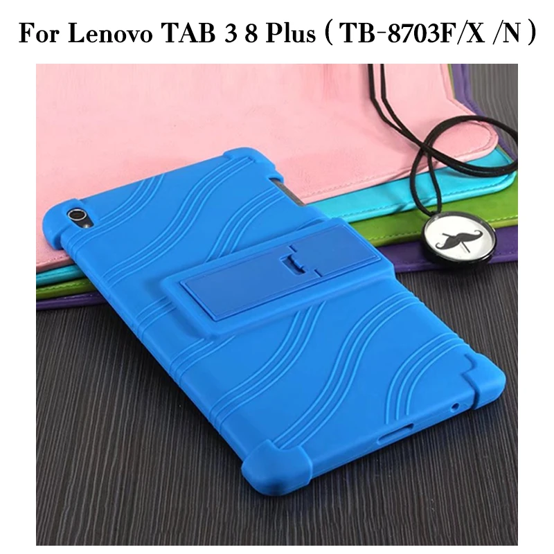TAB3 8 Plus-dark b Чехол Slicon для lenovo TAB 3 8 Plus 8703x TB-8703N/F 8," планшетный ПК Защитный чехол для lenovo Tab 4 8 Plus TB-8704X/F/N - Цвет: TAB3 8 Plus-dark b