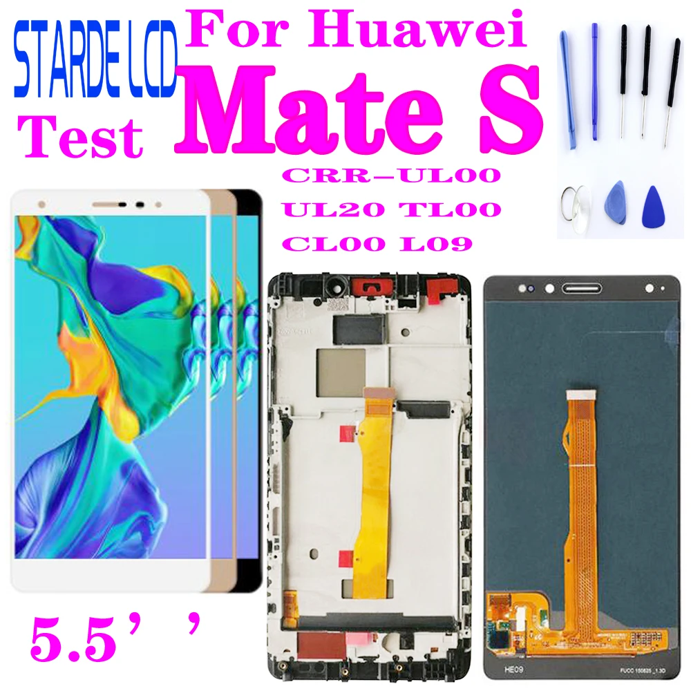 

Starde 5.5''For Huawei Mate S LCD Display Touch Screen Digitizer Assembly CRR-UL00 CRR-UL20 CRR-TL00 CRR-CL00 CRR-L09 MateS LCD