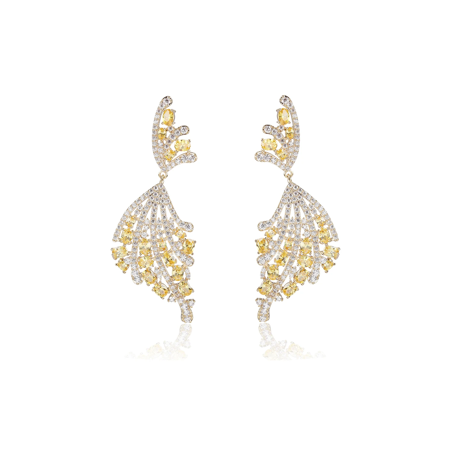 Trendy Cubic Zircon Earrings for Wedding,Bow CZ Dangle Earring for Women,Jewelry Accessories Gift CE11683