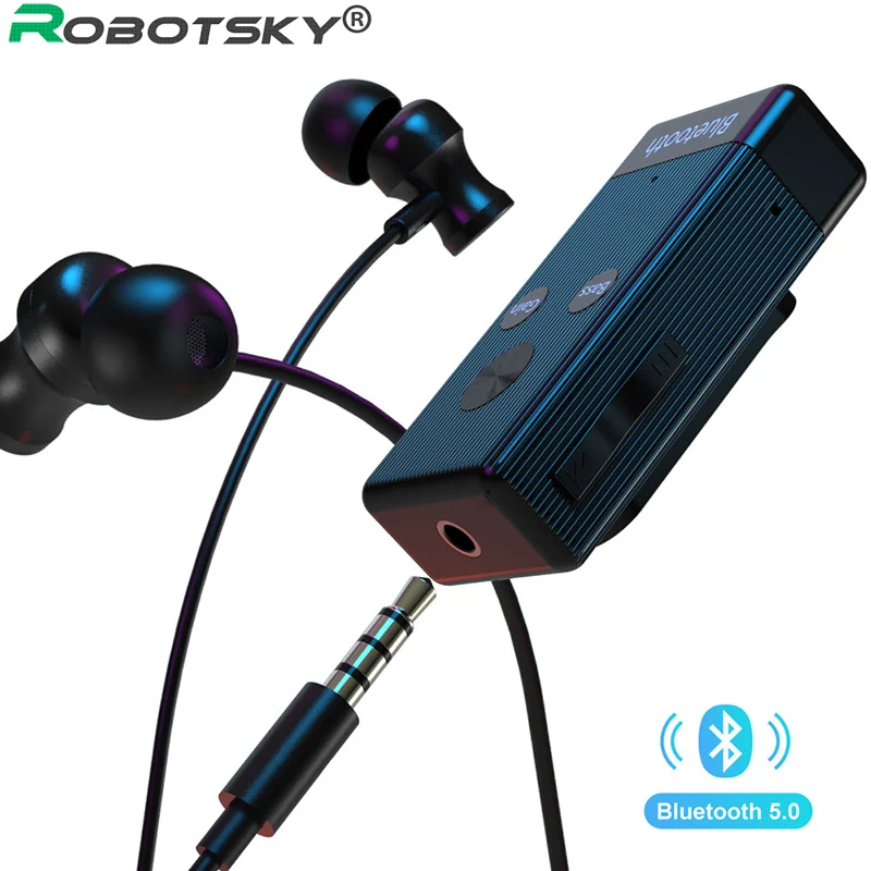 Wireless 2 in 1 Bluetooth 5 0 Transmitter Receiver For 3 5mm Jack Earphone Adapter Bluetooth Aux Audio Transmitter For Headphone