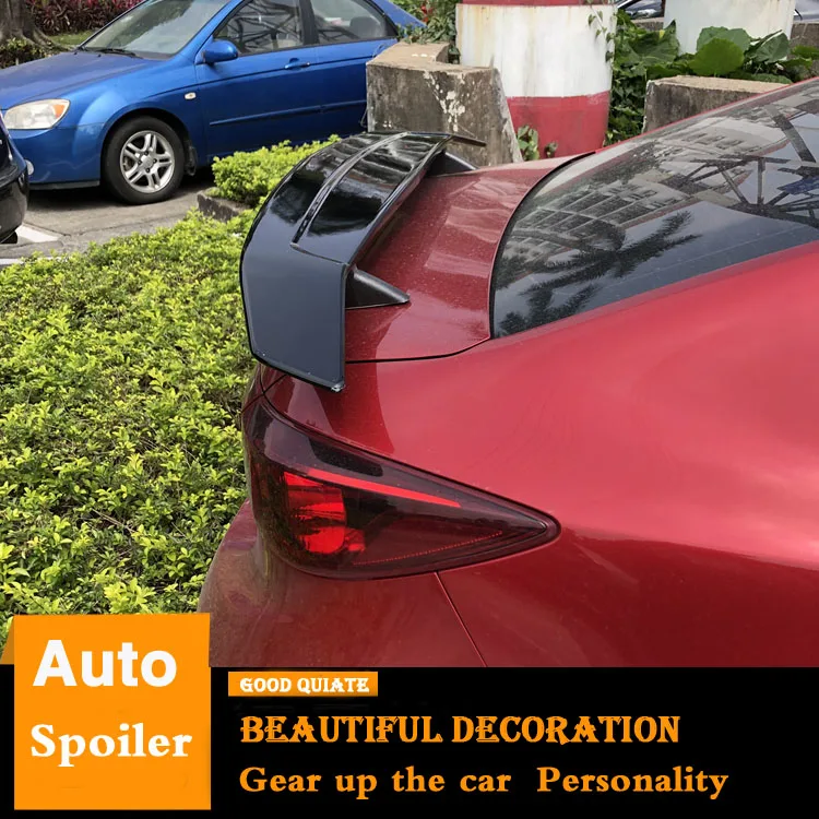 Спойлер для Mazda 3 AXELA 2014 2015 2016 2017 2018 2019 Sport ABS Материал заднее крыло автомобиля