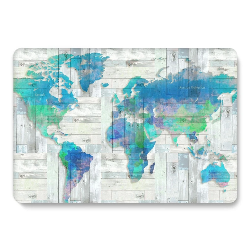 

for Apple Macbook Pro 16 Case Matte Clear Creative World Map Plastic Laptop Shell Cover for Macbook Pro 16 inch A2141 2019 Cases
