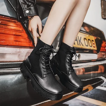 

Casual Men Boots Martens Waterproof Couple Martins Boots Men Leather Shoes Ankle Booties Custom Logo Packing For Drop Shipping