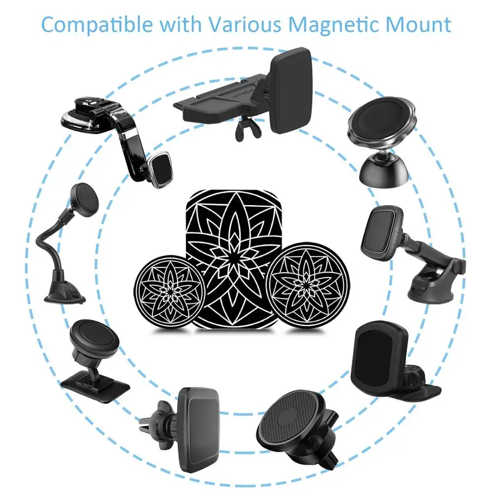 Tongdaytech Metal Plate Magnetic Car Phone Holder Sticker Stand Magnet Iron Sheets For Car Mount Support Smartphone Voiture