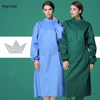 

NEW Long Surgical Surgeon Gown Medical Clothing Reinforced Protective Gown With Sterile Wraparound Reusable Wrap Around Gowns