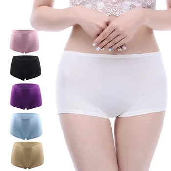 

America Size Cotton Boxer Women Big Size Boyshort Female Underwear Mid Waist Ladies Briefs Boxer For Women