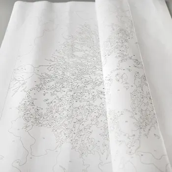 

New DIY Oil Painting Side Face Color Idyllic Dog Hand-painted Landscape Decorative Painting Linen For Adults Kids Beginner