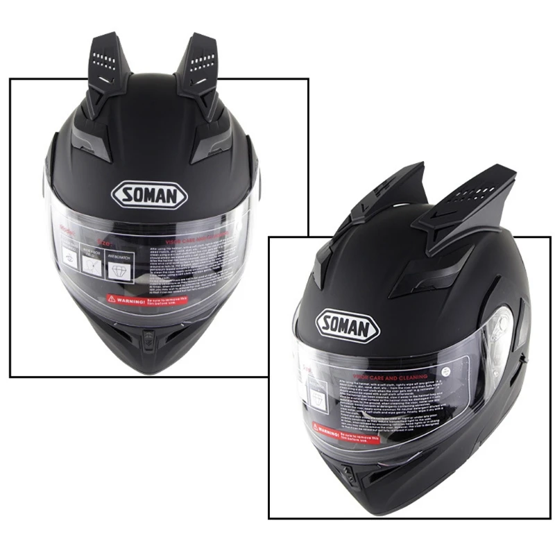 1 Pair Motorcycle Helmet Horns Punk Style Decorative Stylish Horns