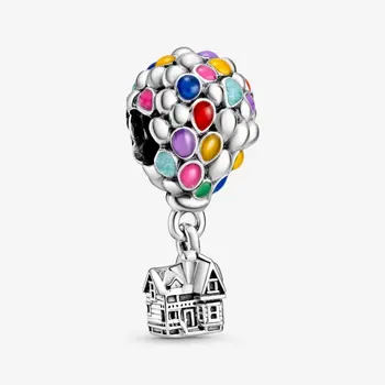

New Style 925 Sterling Silver Up House & Balloons Charm Fit pandora Bracelet Bangle Charm Necklace Pendant Bead DIY Jewelry