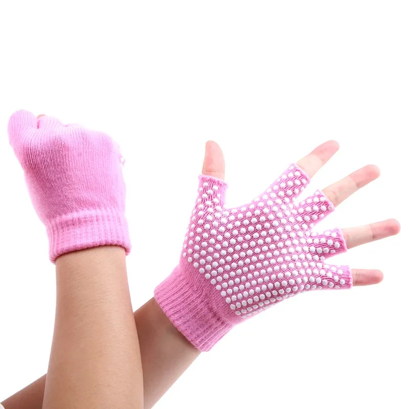 Женские Дышащие тренировочные перчатки 1 пара, нескользящие перчатки для йоги, бодибилдинга, занятий спортом, пилатеса, тренировок - Цвет: PW