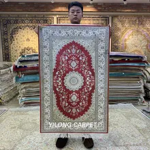 Yilong 2,5 'x4' турецкий Шелковый ковер роскошный Восточный ковер ручной работы(HF177B