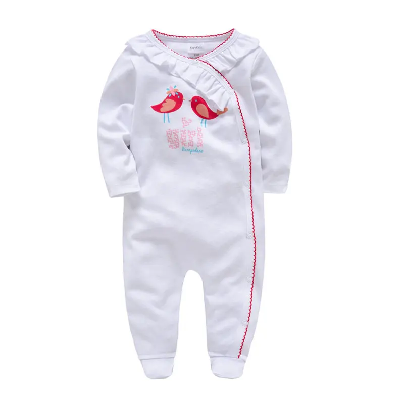 Комбинезоны для новорожденных девочек пижамы из хлопка детей ясельного возраста