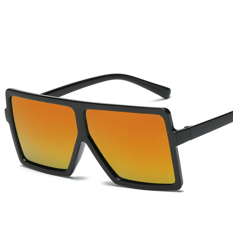 Женские квадратные солнцезащитные очки большого размера в винтажном стиле ретро большие солнцезащитные очки для дизайна бренда