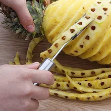 Портативный нескользящий Фруктовый нож для чистки ананаса из нержавеющей стали легкая чистка вилка Фруктовые Инструменты кухонные инструменты