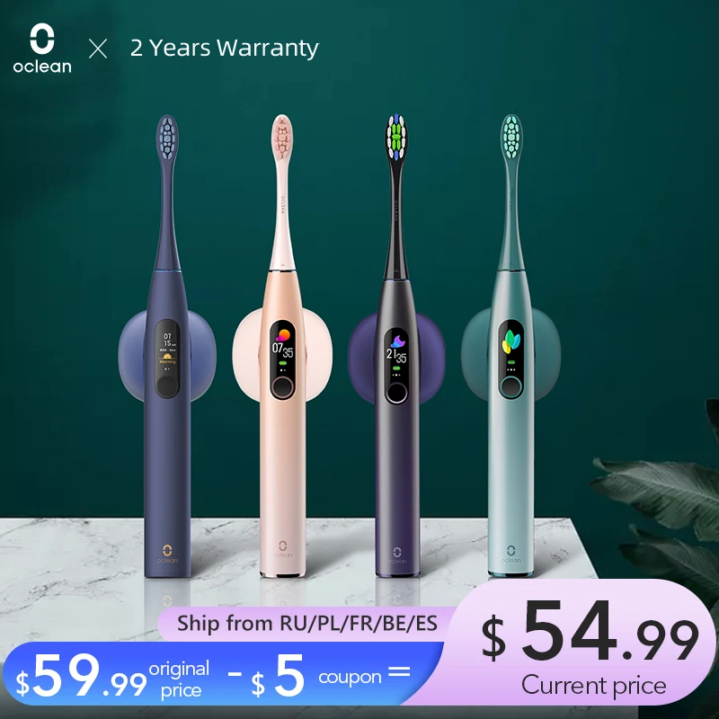 New Oclean X Pro Sonic Electric Toothbrush Adult IPX7 Ultrasonic automatic Fast Charging ToothBrush With Touch Screen