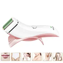 USB аккумуляторная Женская бритва всего тела водонепроницаемый интеллектуальный анти-блокирующий острый угол внутренний нож Бикини подмышек Депилятор