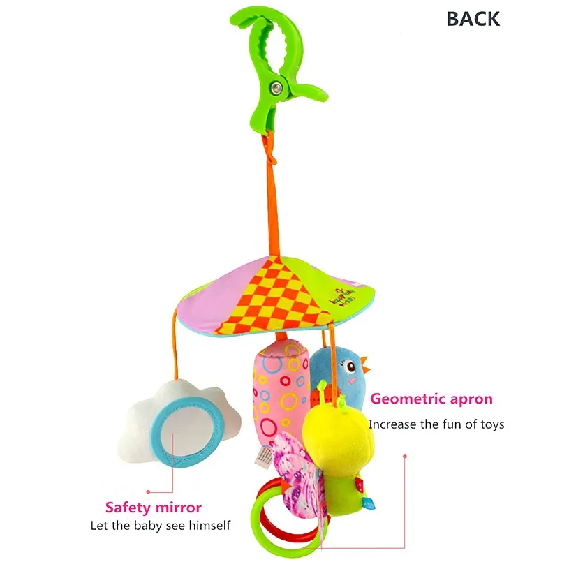 Игрушки для новорожденных Детская Мобильная кровать подвесная коляска для малыша милые плюшевые игрушки Погремушка в виде животного, вращающийся колокольчик, подарок