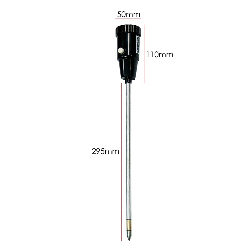 New Soil Ph Moisture Meter Tester Hydroponics Analyzer Long Water Quality Plants Humidity Soil Detector 3-8 Ph,1-8 Moisture