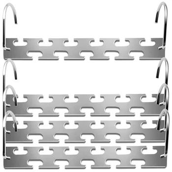 

Space Saving Clothes Hangers, ic Closet Hanger Organizers,4 Pack Wardrobe Clothing Cascading Hangers