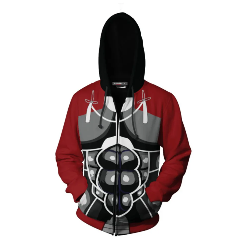 Fate Stay Night Archer Косплей Костюм Lancer 3D печать на молнии толстовки с капюшоном свитер Модные мужские и wo мужская куртка в стиле аниме