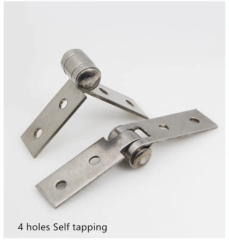 4 holes Self tapping Нержавеющая сталь ничего рамка петля сложить ничего рамка балкон окно петля ничего рамы двери и части сопротивляться трещине - Цвет: 4 holes Self tapping