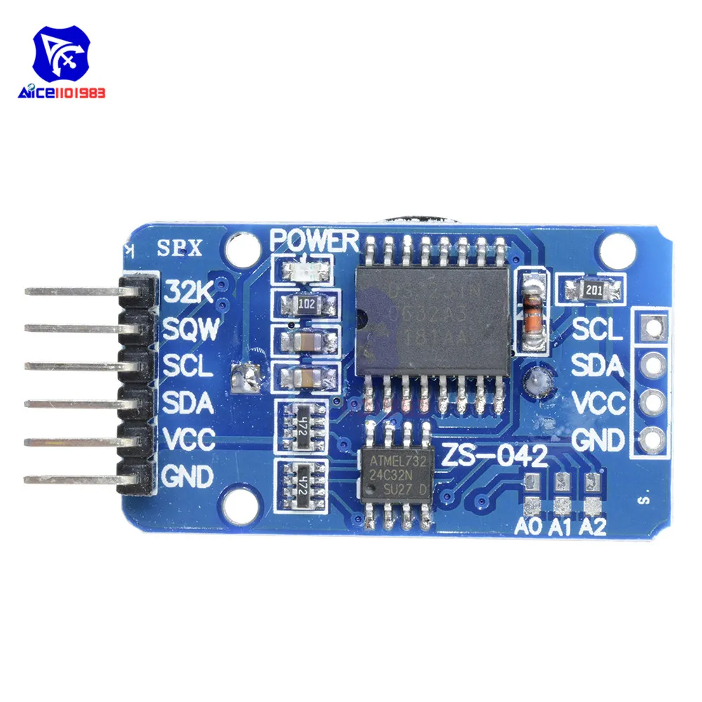 Diymore DS3231 AT24C32 IIC Hohe Präzision RTC Echtzeituhr Speicher Modul für Arduino ohne Batterie Diymore DS3231 AT24C32 IIC Hohe Präzision RTC Echtzeituhr Speicher Modul für Arduino ohne Batterie