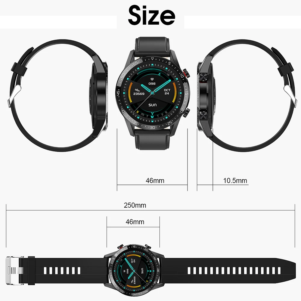 YOCUBY Смарт часы 2020 Smartwatch IP68 Водонепроницаемый вызовов через Bluetooth с динамиками ЭКГ