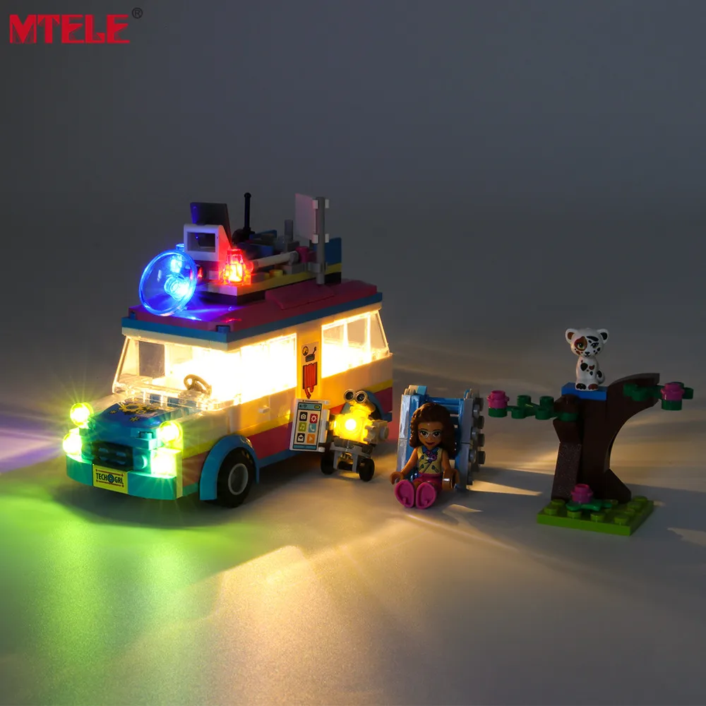 

MTELE Brand LED Light Up Kit For Friends Series Olivia's Mission Vehicle Lighting Set Compatile With 41333 (NOT Include Model)