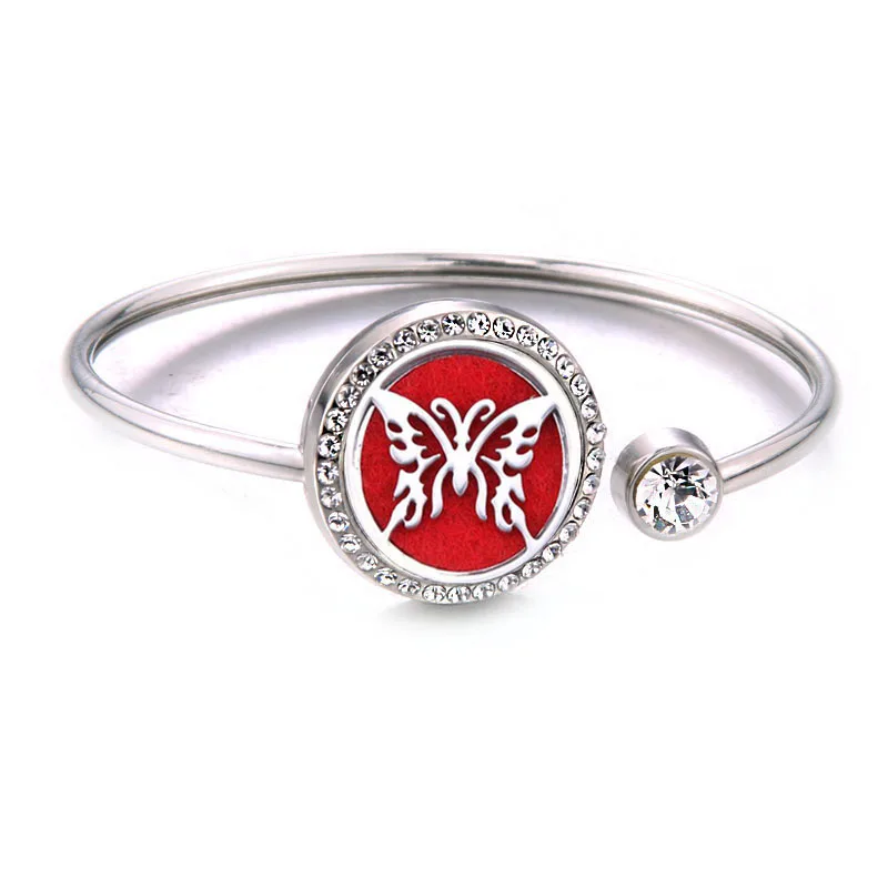 New Aromatherapy Bracelet stainless steel Aroma Diffuser Lockets perfume Essential Oil Diffuser Bracelet fashion jewelry women