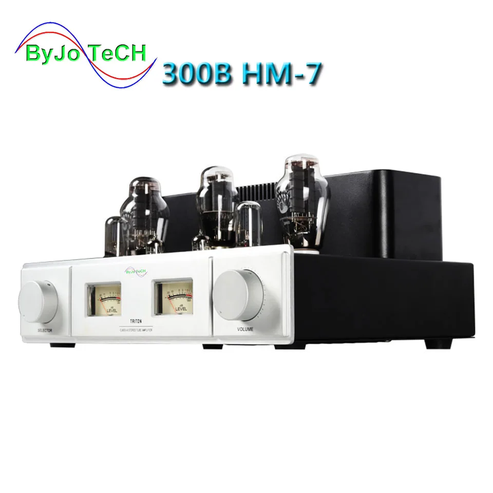 

ByJoTeCH 300B HM-7 Bluetooth Tube Amplifier Single Ended Tube Amplifier 5Z3P Rectifier Hifi Stereo Audio Tube Amp 220V or 110V