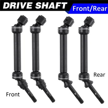 

4Pcs/Set RC Car Accessories Metal Front/Rear Universal Drive Shaft CVD for 1/10 Traxxas Slash 4X4 SLA017 SLA018 RC Car