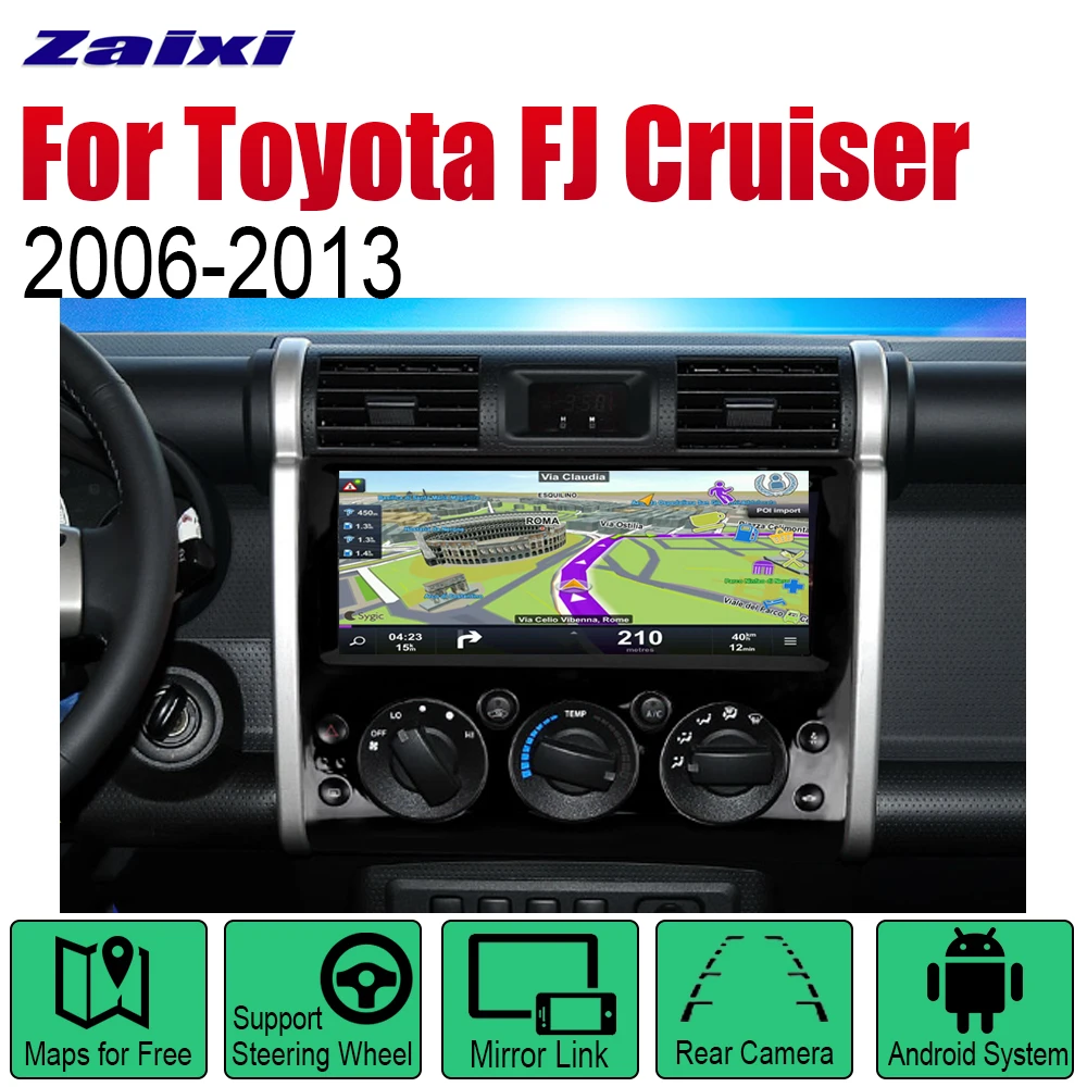 ZaiXi Авто плеер DVD gps навигация для Toyota FJ Cruiser 2006~ 2013 автомобильное мультимедиа андроид экран системы радио стерео