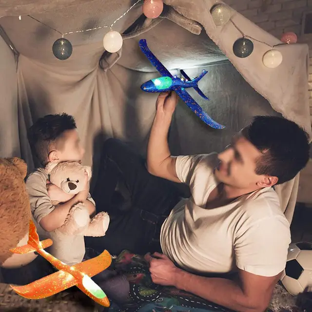 48CM Hand Throw Flying Glider Planes Foam Plane Kid toys Model Glider airplane Kids Gift Toy Free Fly Plane Toys 3