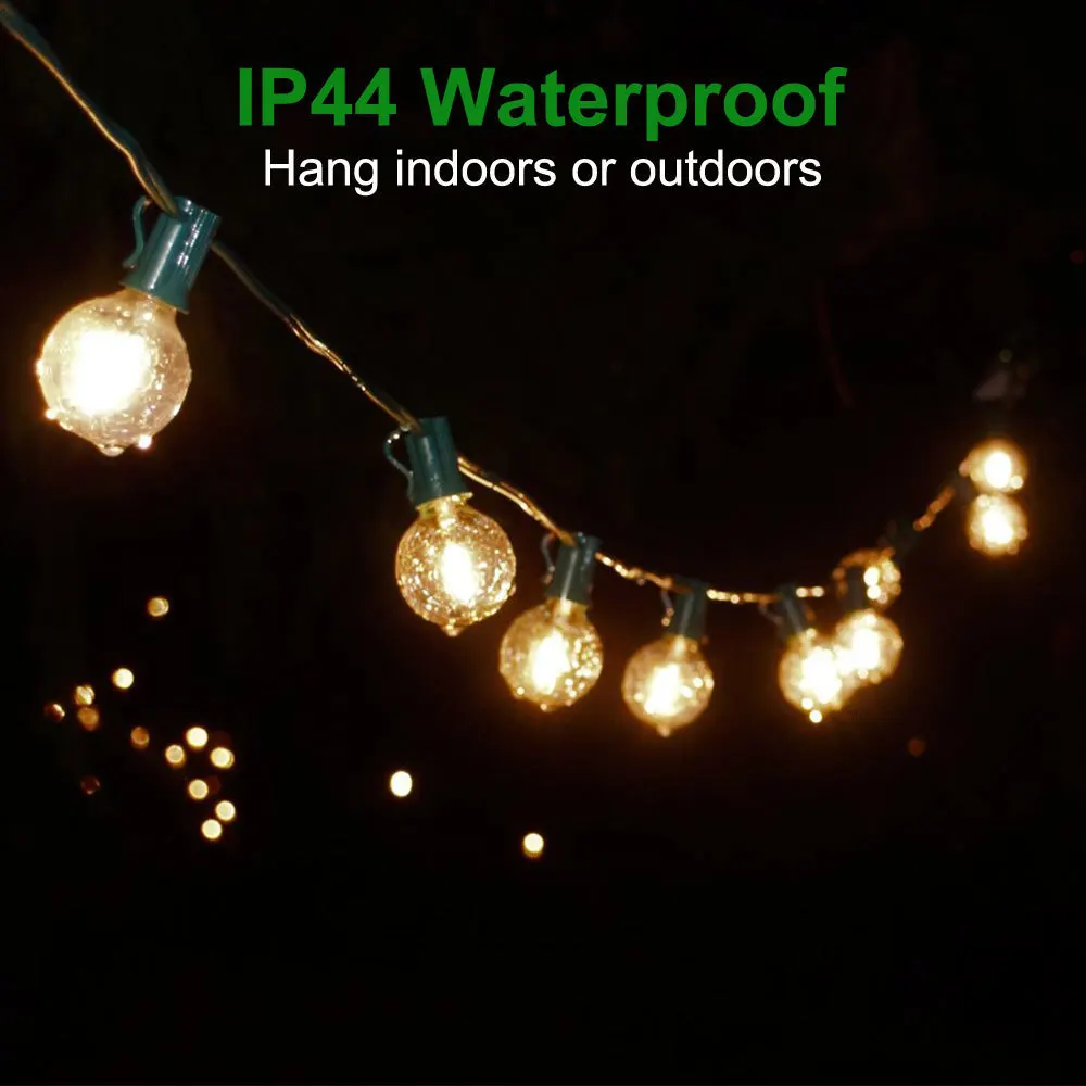 Светодиодный G40 замена лампы E12 винт база светодиодный шар светильник лампы для патио строка светильник s соответствует 5 ватт прозрачный Светильник лампы