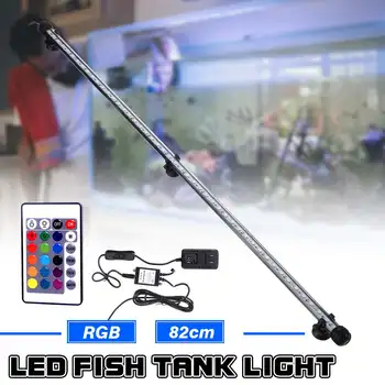 

82CM Aquarium Light Fish Tank Submersible Light Lamp IP68 Waterproof Underwater LED Lights Aquarium Lighting with 24 Keys Remote