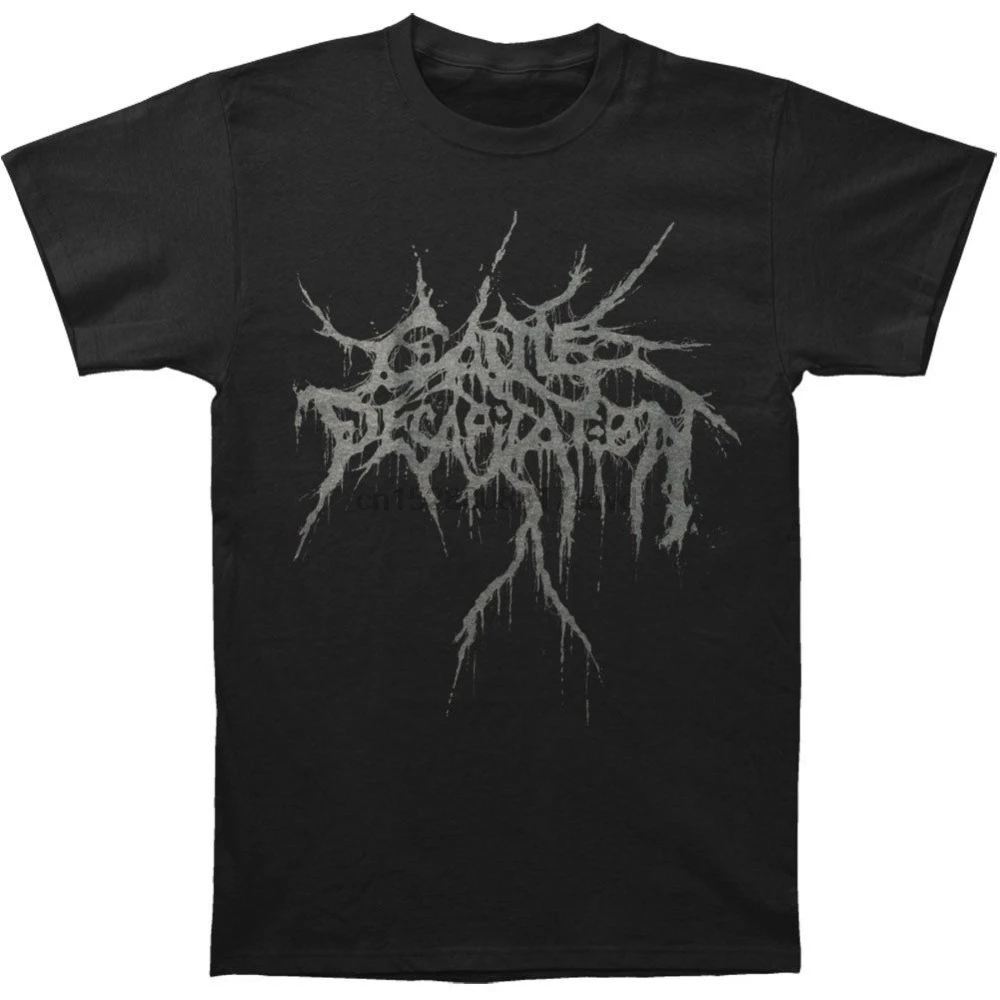 Cattle Decapitation Mens Black Logo T-shirt Small | Мужская одежда