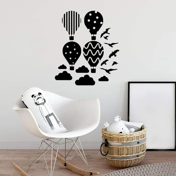 

Diy Hot air balloon Wall Art Decal Decoration Fashion Sticker Living Room Bedroom Decal Creative Stickers