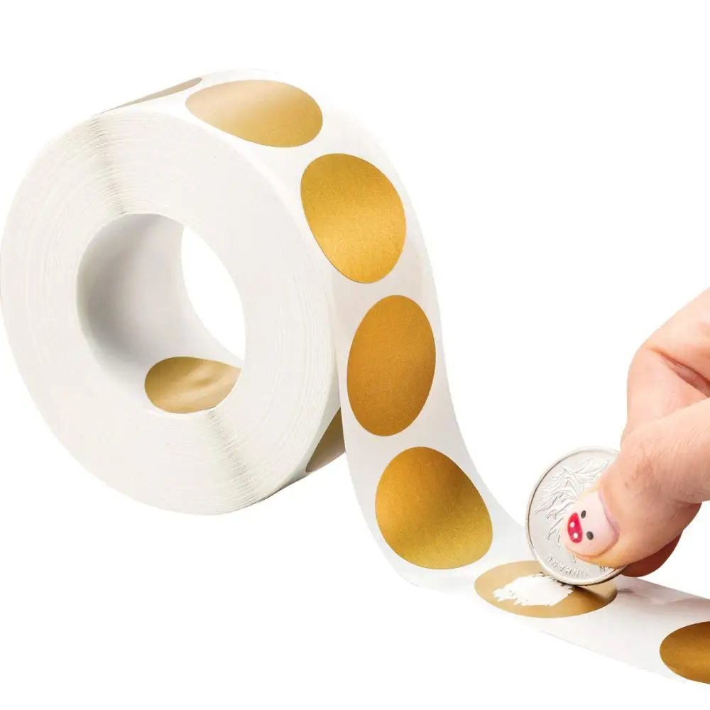 300pcs1inch 150 шт 1,5 дюймов круглые розовые золотые царапины наклейки s для пользовательских игр вечерние наклейки для деятельности прозрачные наклейки s стикер для канцелярских товаров - Цвет: 300pcs1inch