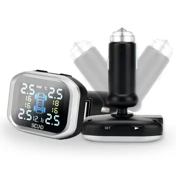 

Automobile Wireless Cigar Lighter Tire Pressure Monitor TPMS with USB Port