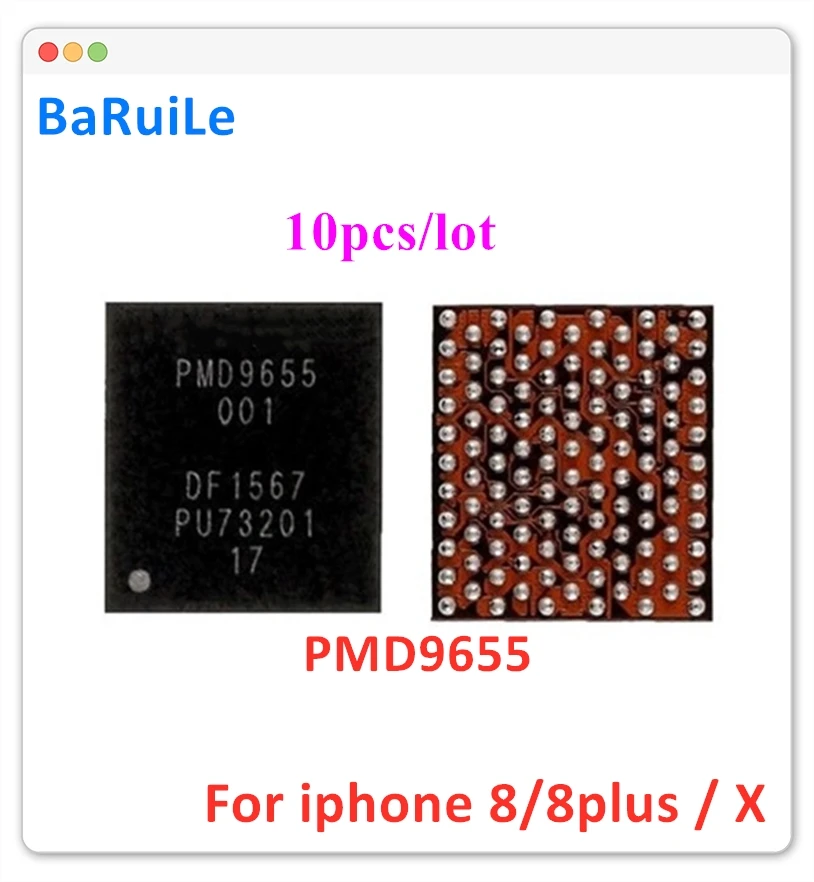 BaRuiLe 10 шт. PMD9655 для iphone X/8/8 plus U_PMIC_E RF Малый блок управления RF PMIC микросхема для iphone 8P