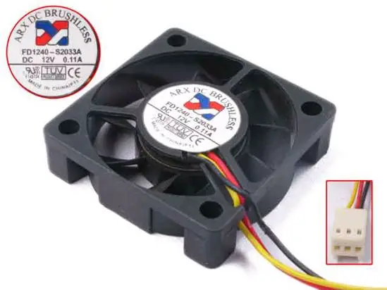 

ARX FD1240-S2233A Вентилятор охлаждения сервера DC 12V 0.11A 40x40x10 мм 3-проводной