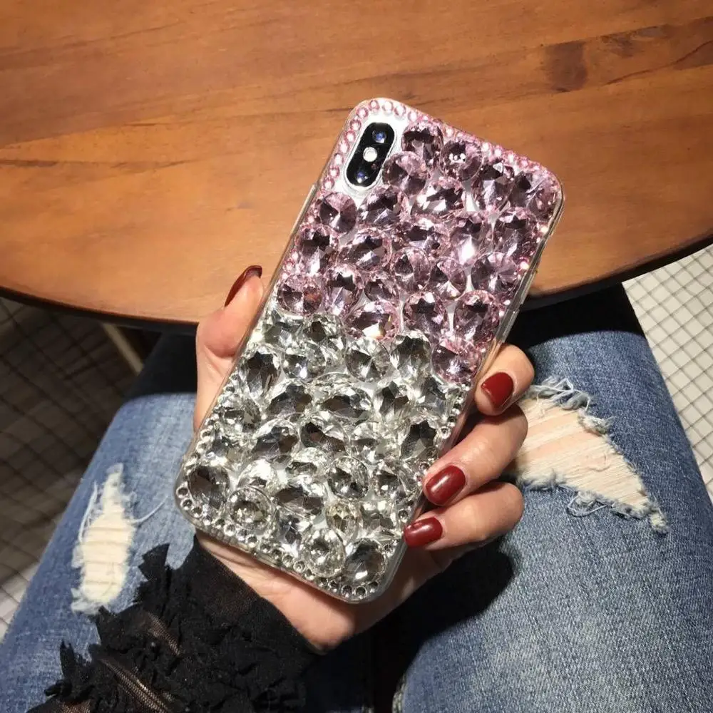 

For iPhone 11 2019 Bling Stone Cover Rhinestone Case For iphone 5s 6 6s 7 8 Plus XR XS Max Capa Coque